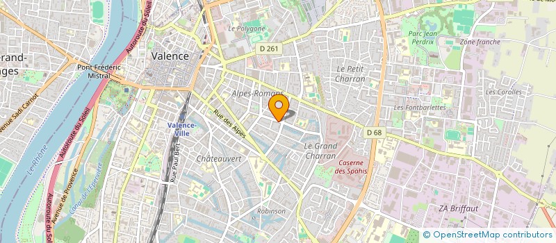 localisation de l'entreprise MONSIEUR CEDRIC DHELENS à VALENCE