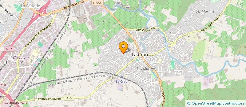 localisation de l'entreprise MONSIEUR CEDRIC DI COSTANZO  LA CRAU