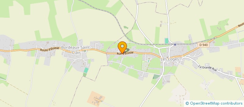 localisation de l'entreprise MONSIEUR CEDRIC DIETRICH  LES LOGES