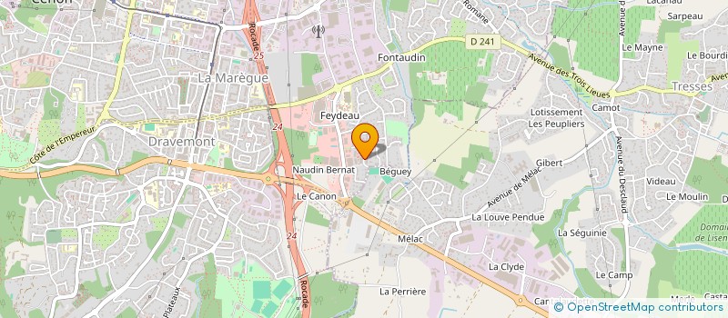 localisation de l'entreprise MONSIEUR CEDRIC DIEUDONNE  CAMBES