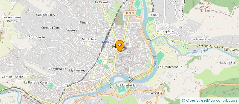 localisation de l'entreprise MONSIEUR CEDRIC DIMOS  MILLAU