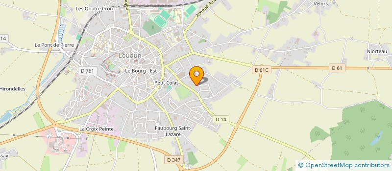 localisation de l'entreprise MONSIEUR CEDRIC DOLIVET  LOUDUN