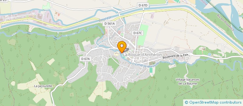 localisation de l'entreprise MONSIEUR CEDRIC DONIDA  LA ROQUE-D'ANTHERON