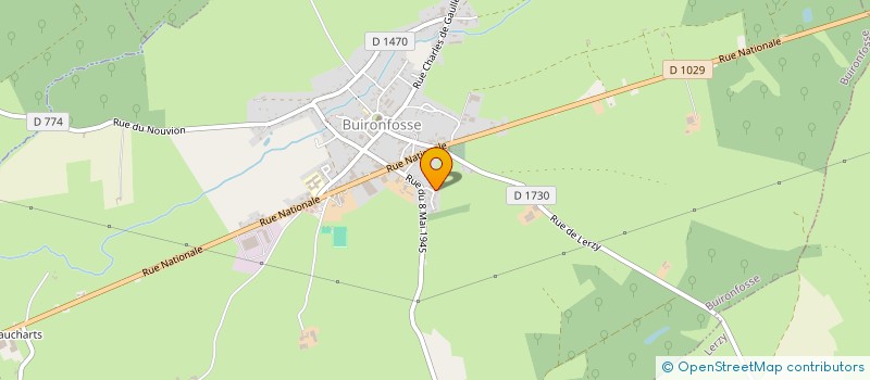 localisation de l'entreprise MONSIEUR CEDRIC DOUBLET  BUIRONFOSSE