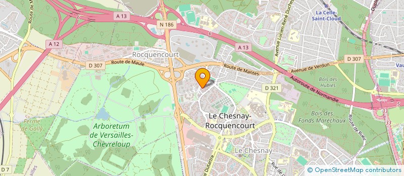 localisation de l'entreprise MONSIEUR CEDRIC DOUCET  LE CHESNAY-ROCQUENCOURT