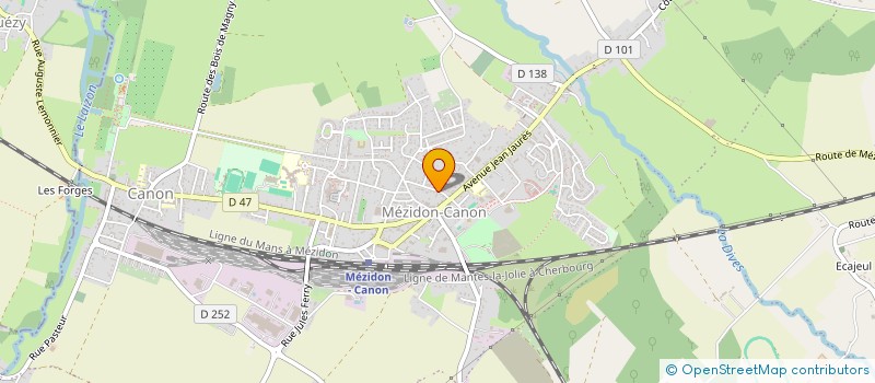 localisation de l'entreprise MONSIEUR CEDRIC DOUSSON  MEZIDON VALLEE D'AUGE
