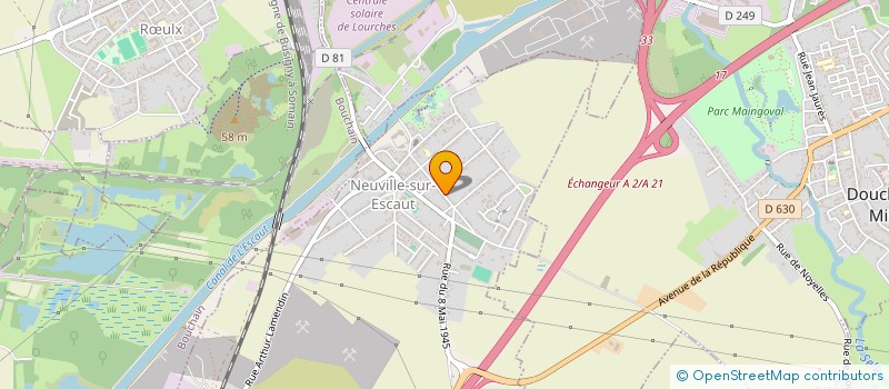 localisation de l'entreprise MONSIEUR CEDRIC DOZINEL  NEUVILLE-SUR-ESCAUT