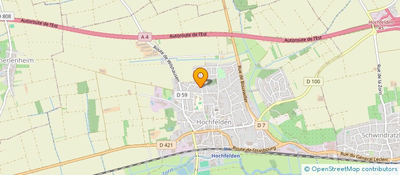 localisation de l'entreprise MONSIEUR CEDRIC DROUIN  HOCHFELDEN