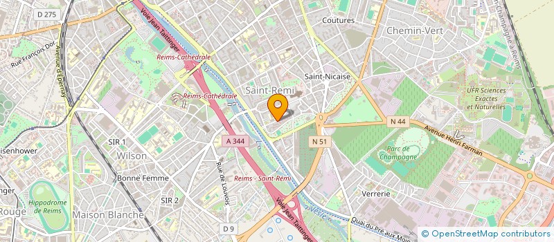 localisation de l'entreprise MONSIEUR CEDRIC DUBLINEAU  REIMS