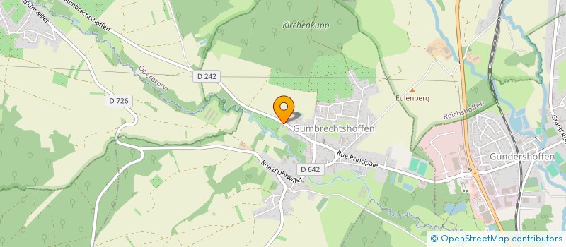 localisation de l'entreprise MONSIEUR CEDRIC DUBOIS  GUNDERSHOFFEN