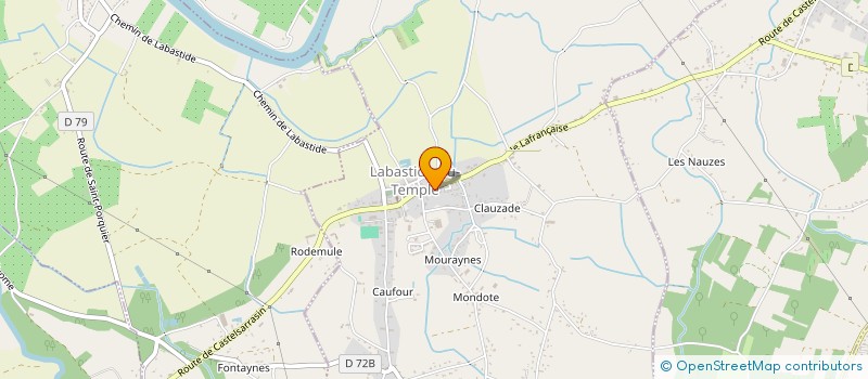 localisation de l'entreprise MONSIEUR CEDRIC DUBOIS  LABASTIDE-DU-TEMPLE