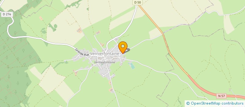 localisation de l'entreprise MONSIEUR CEDRIC DUBOZ  VERNIERFONTAINE