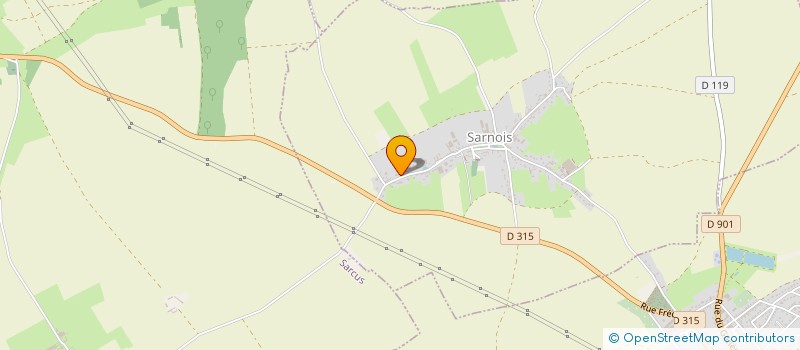 localisation de l'entreprise MONSIEUR CEDRIC DUBUIS  SARNOIS