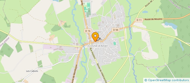 localisation de l'entreprise MONSIEUR CEDRIC DUFFAULT  COSNE-D'ALLIER