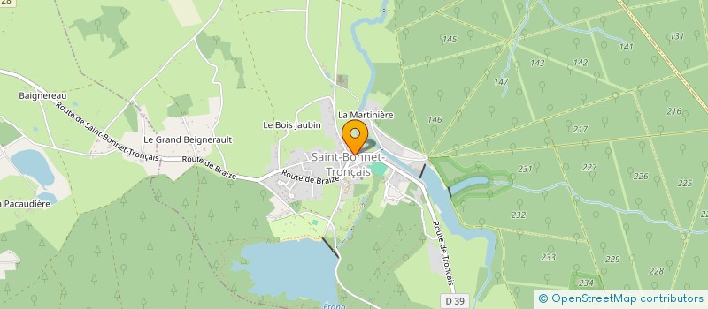 localisation de l'entreprise MONSIEUR CEDRIC DUFRAISE  SAINT-BONNET-TRONCAIS