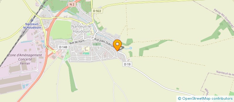 localisation de l'entreprise MONSIEUR CEDRIC DUMANGE  NANTEUIL-LE-HAUDOUIN