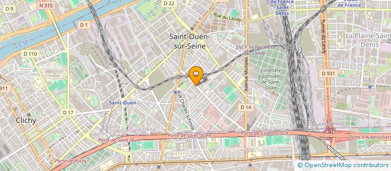 localisation de l'entreprise MONSIEUR CEDRIC DUMONT à SAINT-OUEN-SUR-SEINE