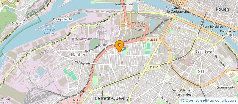 localisation de l'entreprise MONSIEUR CEDRIC DUMONT  LE PETIT-QUEVILLY