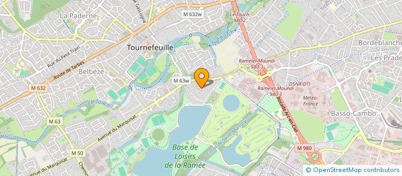 localisation de l'entreprise MONSIEUR CEDRIC DUNEAU  TOURNEFEUILLE