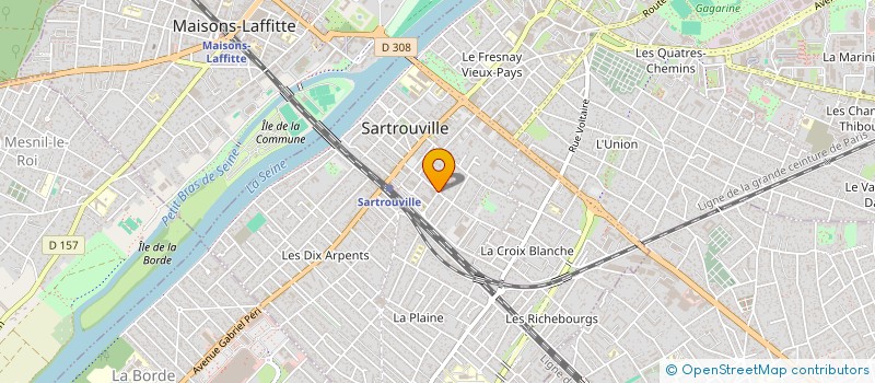 localisation de l'entreprise MONSIEUR CEDRIC DUNIENVILLE  SARTROUVILLE