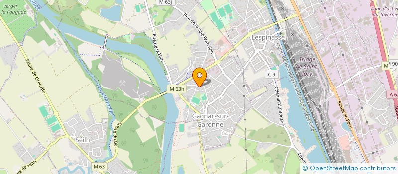 localisation de l'entreprise MONSIEUR CEDRIC DUPAS  GAGNAC-SUR-GARONNE