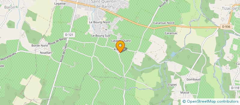 localisation de l'entreprise MONSIEUR CEDRIC DUPONT  SAINT-QUENTIN-DE-BARON