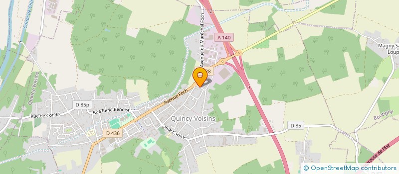 localisation de l'entreprise MONSIEUR CEDRIC DUPONT  QUINCY-VOISINS