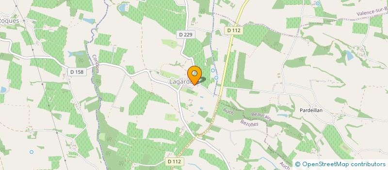 localisation de l'entreprise MONSIEUR CEDRIC DUPUY  VALENCE-SUR-BAISE