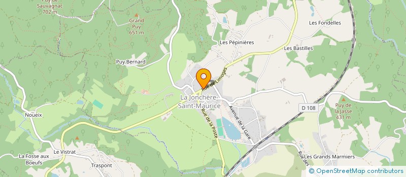 localisation de l'entreprise MONSIEUR CEDRIC DUQUERROY  LA JONCHERE-SAINT-MAURICE