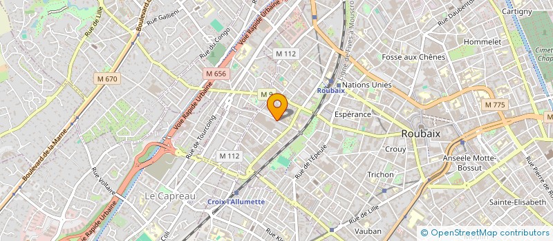 localisation de l'entreprise MONSIEUR CEDRIC DURAND  ROUBAIX