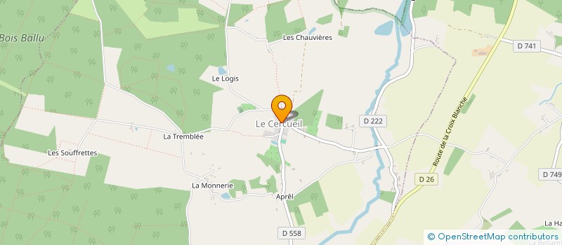 localisation de l'entreprise MONSIEUR CEDRIC DURIAU à LE CERCUEIL