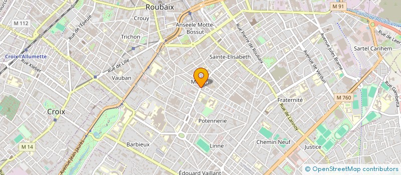 localisation de l'entreprise MONSIEUR CEDRIC DURIEUX à ROUBAIX