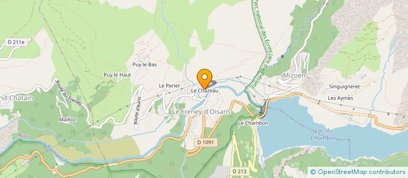 localisation de l'entreprise MONSIEUR CEDRIC DUSSERT  LE FRENEY-D'OISANS