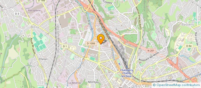 localisation de l'entreprise MONSIEUR CEDRIC DUSSOLLIET-BERTHOD  CHAMBERY