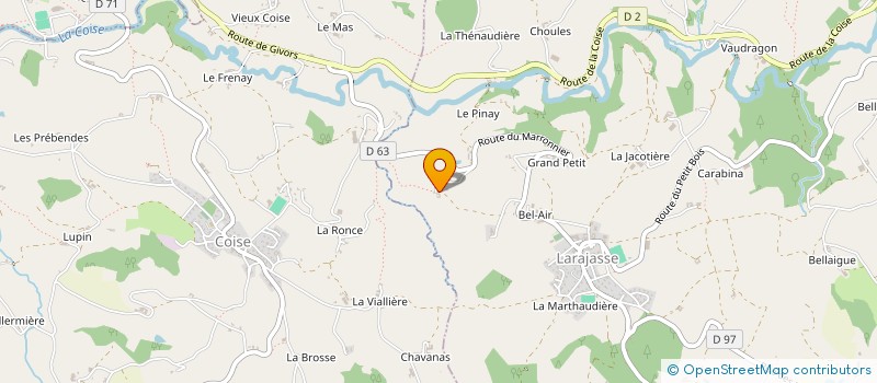 localisation de l'entreprise MONSIEUR CEDRIC DUSSURGEY à LARAJASSE