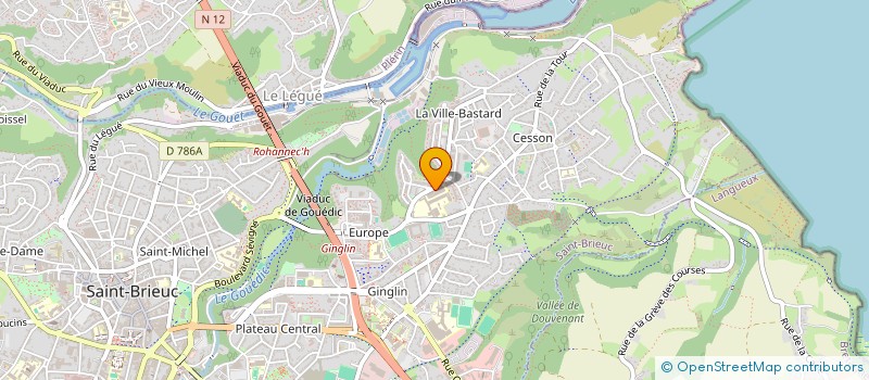 localisation de l'entreprise MONSIEUR CEDRIC DUVAL à SAINT-BRIEUC