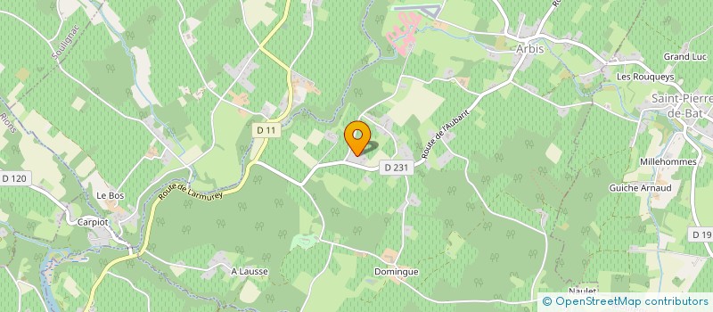 localisation de l'entreprise MONSIEUR CEDRIC DUZAN  PORTE-DE-BENAUGE