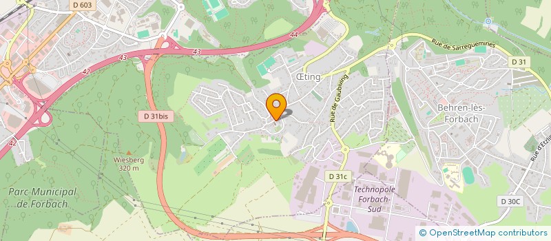 localisation de l'entreprise MONSIEUR CEDRIC EINSITEL  TING