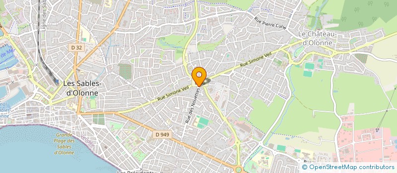 localisation de l'entreprise MONSIEUR CEDRIC ENFREIN à LES SABLES D'OLONNE