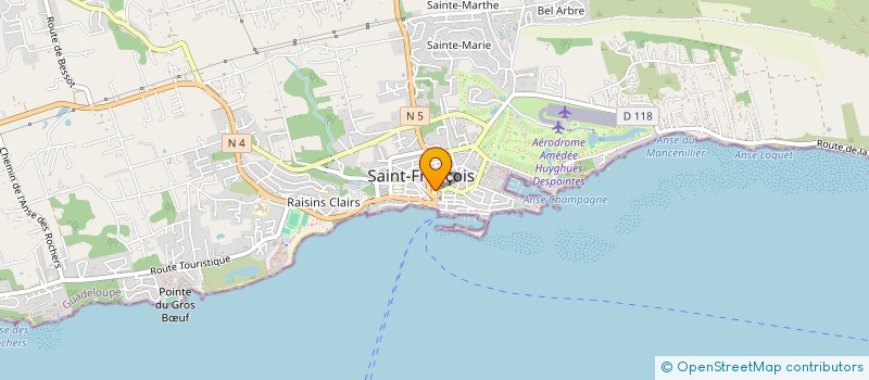 localisation de l'entreprise MONSIEUR CEDRIC ERNEST à SAINT-FRANCOIS
