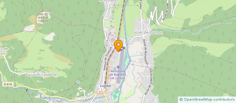 localisation de l'entreprise MONSIEUR CEDRIC ESCAZAUX  BAGNERES-DE-LUCHON