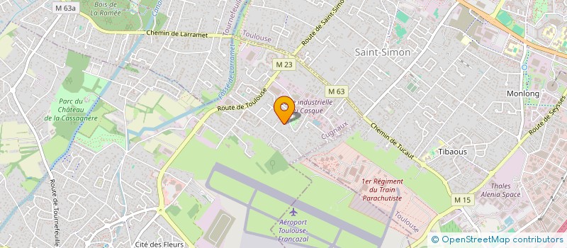 localisation de l'entreprise MONSIEUR CEDRIC ESTIVALET  CUGNAUX