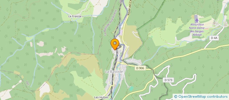 localisation de l'entreprise MONSIEUR CEDRIC ETIENNE  LA BASTIDE-PUYLAURENT