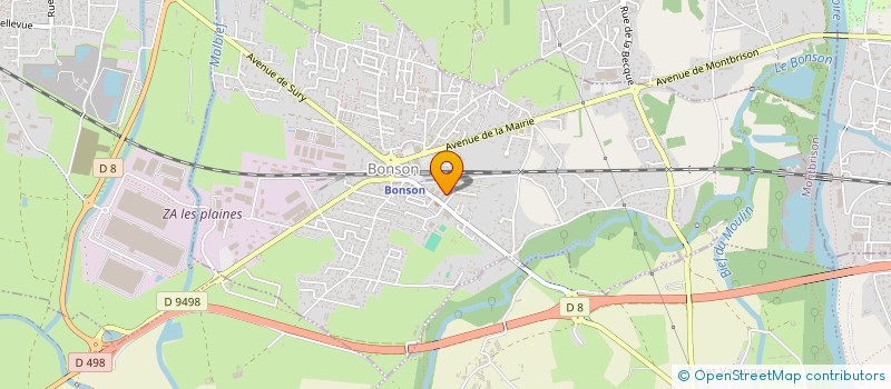 localisation de l'entreprise MONSIEUR CEDRIC EUVRARD  BONSON