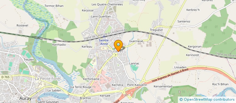 localisation de l'entreprise MONSIEUR CEDRIC EVAIN à PLUNERET