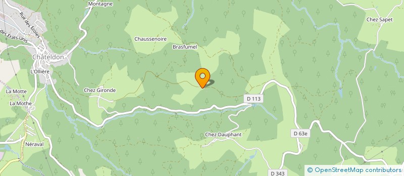 localisation de l'entreprise MONSIEUR CEDRIC FABRE  CHATELDON