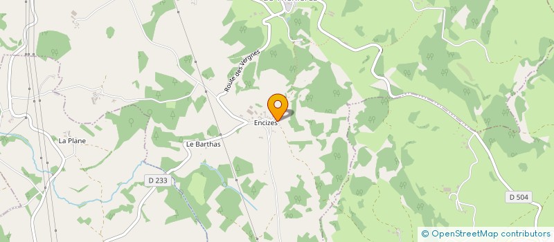 localisation de l'entreprise MONSIEUR CEDRIC FABRE  SAINT-SYMPHORIEN-DE-THENIERES