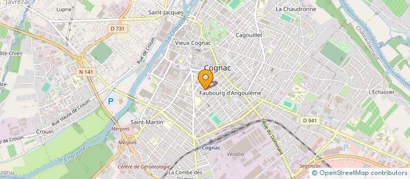 localisation de l'entreprise MONSIEUR CEDRIC FALOURD à COGNAC