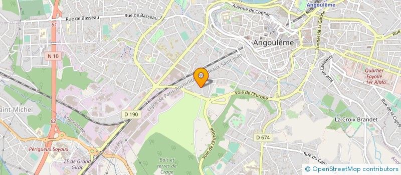 localisation de l'entreprise MONSIEUR CEDRIC FARET à ANGOULEME