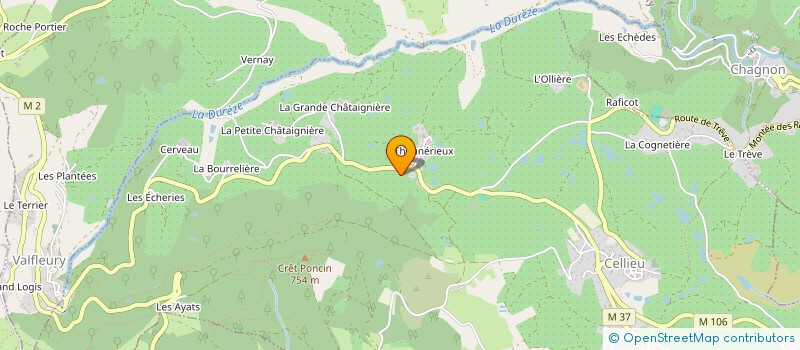 localisation de l'entreprise MONSIEUR CEDRIC FAYARD  CELLIEU